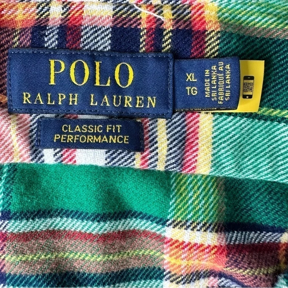 Polo Ralph Lauren Classic Fit Performance Flannel Button Down Shirt. Size XL - Picture 4 of 7